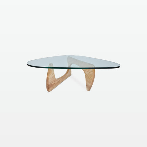 Gerda Coffee Table in Natural Wood front view