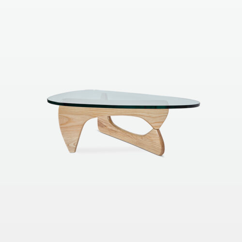 Gerda Coffee Table in Natural Wood side view