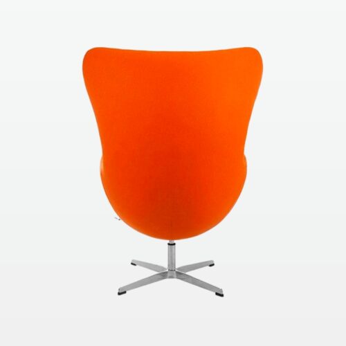winback armchair - orange - back
