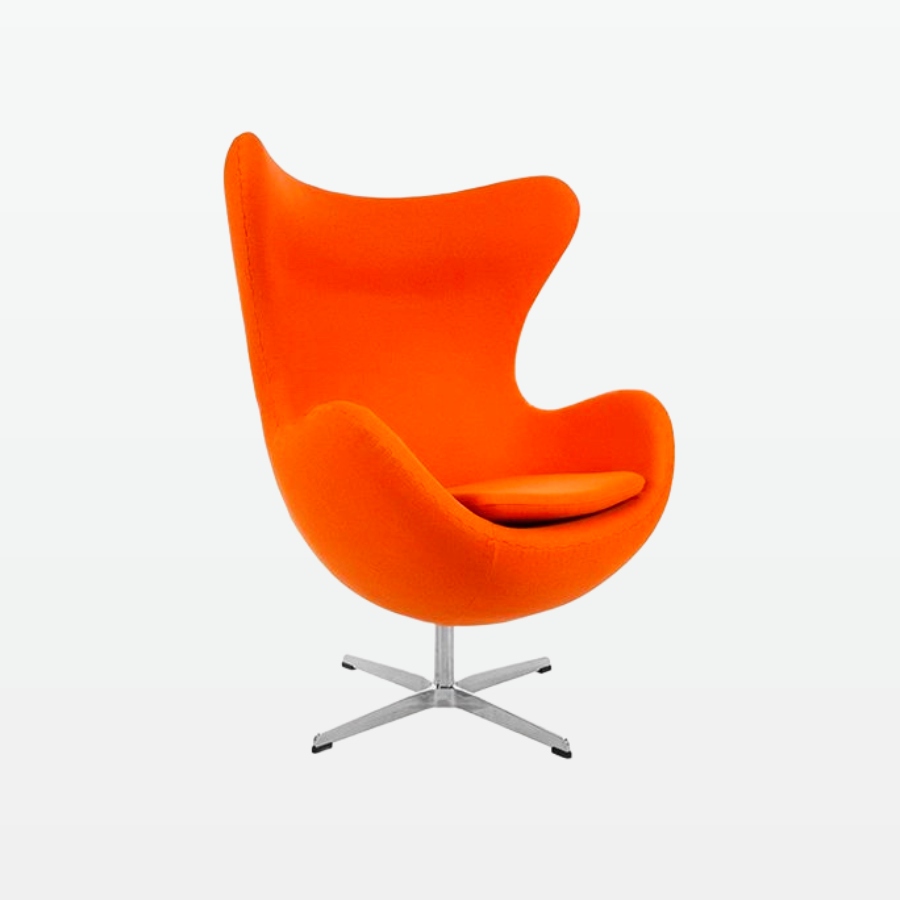 winback armchair - orange - front angle