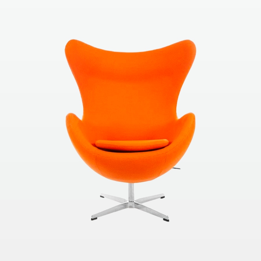 winback armchair - orange - front