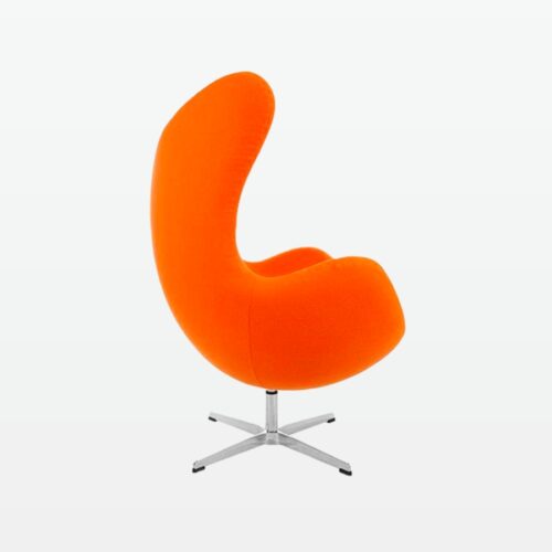 winback armchair - orange - side