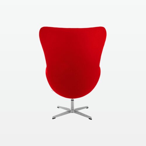 wingback chair - red - back